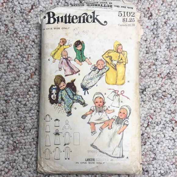 Vintage patterns - size infant - Picture 2 of 7